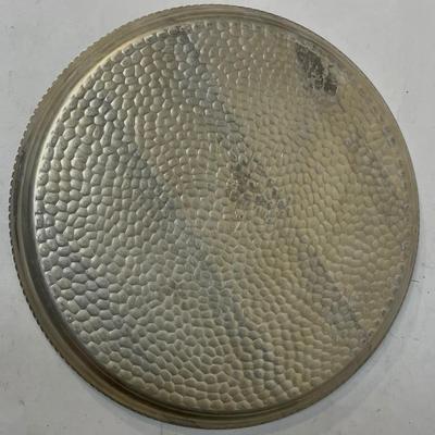 Metal Tray from Spain - Hammered pattern