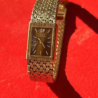 18K YELLOW GOLD GIRARD PERREGAUX WOMENâ€S WATCH - 26 grams of 18k - Parts or repair movement.