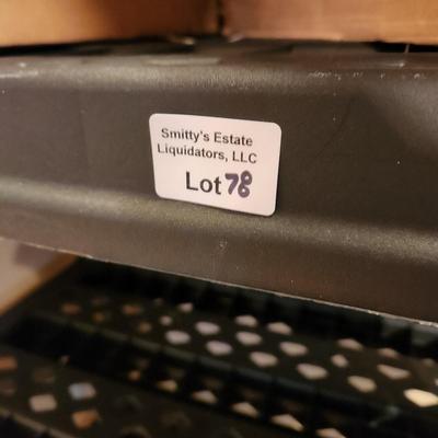 Lot of 3 Plastic Storage Shelving Units 36" x 24"