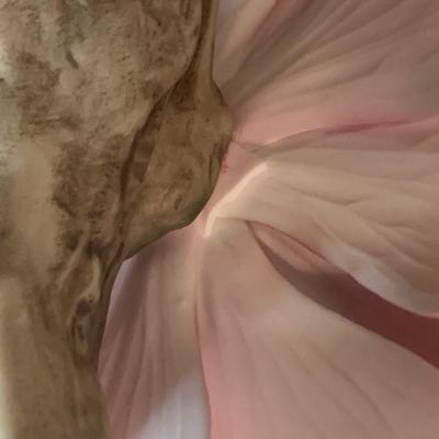 TWO Boehm Porcelain Flowers Pat Nixon Camellia & Nancy Reagan Rose - Both Damaged