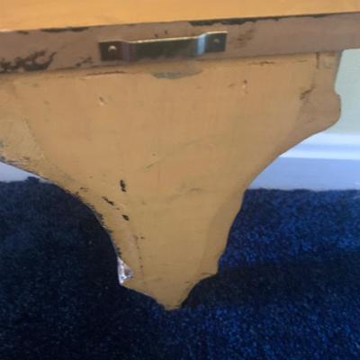 THREE Vintage Wood Wall Gold Gilt Sconces