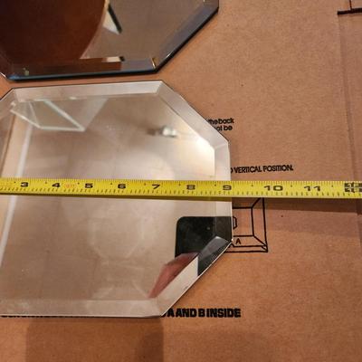 Lot of 6 Display Mirrors 2 Wall or Table 2 Table 2 Glass Case Mirror Bottom