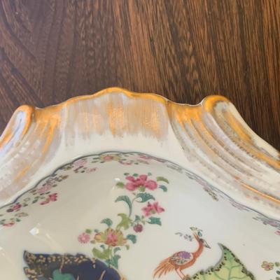 Mottahedeh Hand Painted Metropolitan Museum Of Art Tabacco Leaf Bowl