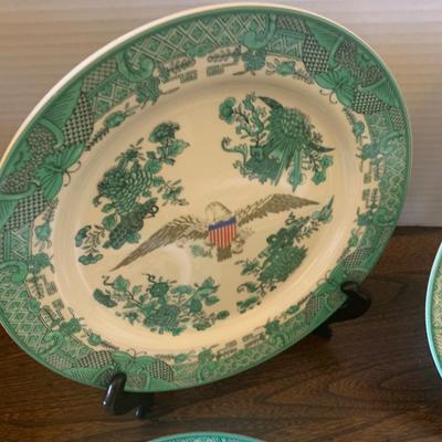 FOUR Mottahedeh 1981 Inaugural Dinner Plates Guest Take Homes