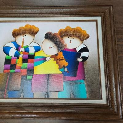 J Roybal Art - 3 Children with Musical Instruments