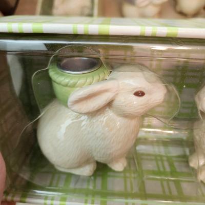 Hallmark Easter Bunny Egg Holders , Bowl, Easter Bunny Taper Holders