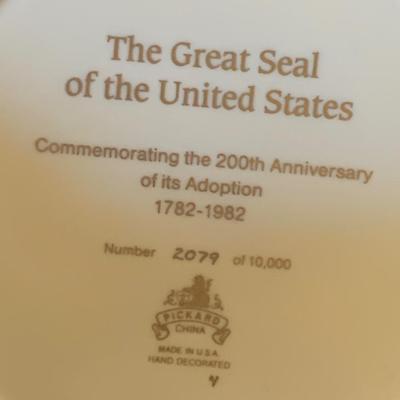 Pickard Presidential Seal Dinner Plate Mint In Box Lmt Ed Numbered