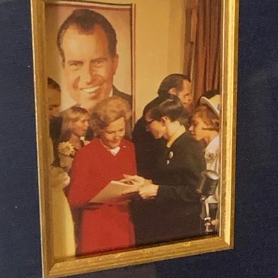 Patricia Nixon Signed Letter W Accompanying Photo