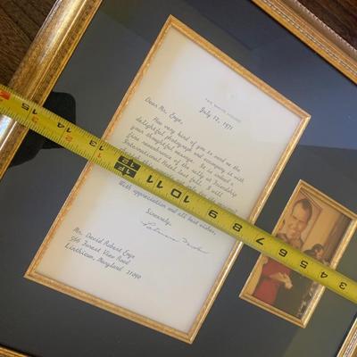 Patricia Nixon Signed Letter W Accompanying Photo