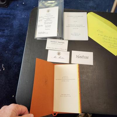 13 Different White House Menus Framed Luncheon Dinner