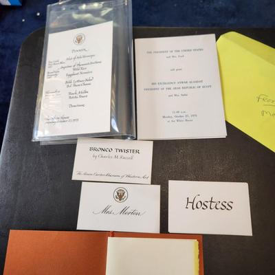 13 Different White House Menus Framed Luncheon Dinner