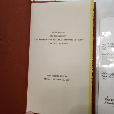 13 Different White House Menus Framed Luncheon Dinner