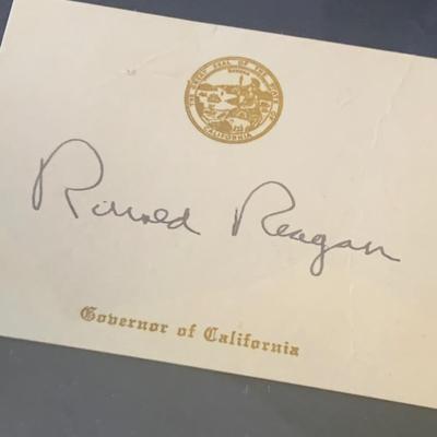 Several Authentic Nancy & Ronald Reagan Signatures Letters/Press Photo