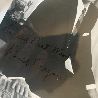 Several Authentic Nancy & Ronald Reagan Signatures Letters/Press Photo