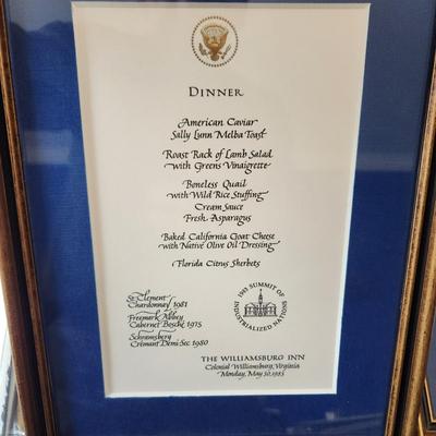 Lot of Different White House Menus Dinners Luncheon