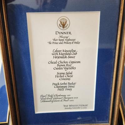 Lot of Different White House Menus Dinners Luncheon