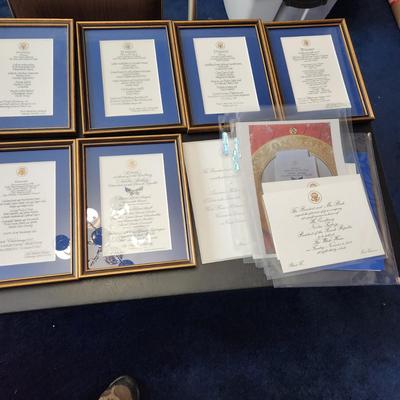 Lot of Different White House Menus Dinners Luncheon