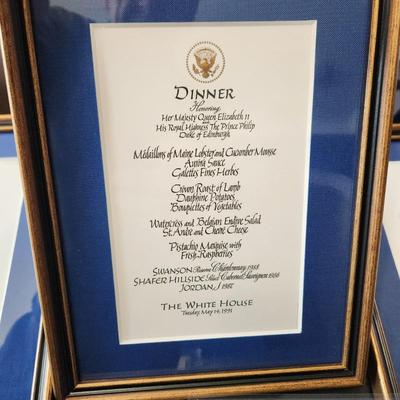 Lot of Different White House Menus Dinners Luncheon
