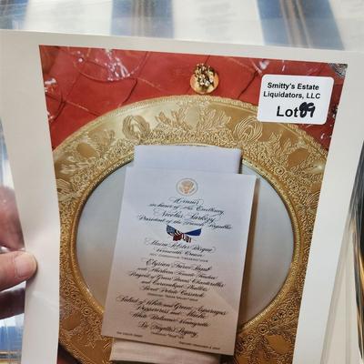Lot of Different White House Menus Dinners Luncheon
