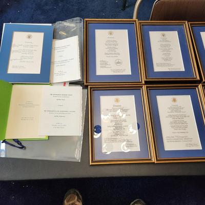 Lot of Different White House Menus Dinners Luncheon