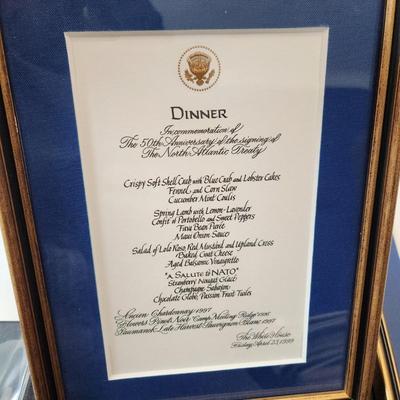 Lot of Different White House Menus Dinners Luncheon
