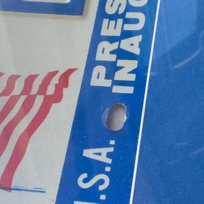 Inaugural Personalized License Plates Framed