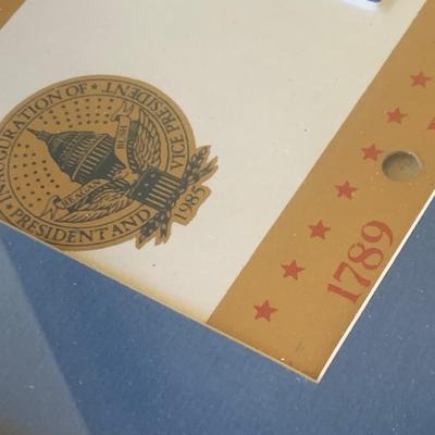 Inaugural Personalized License Plates Framed