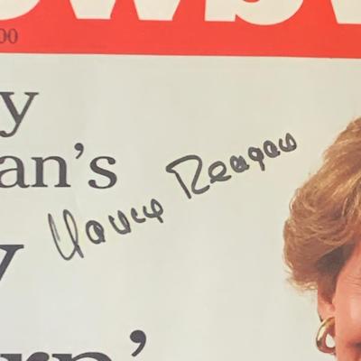 Nancy Reagan Signed Magazines