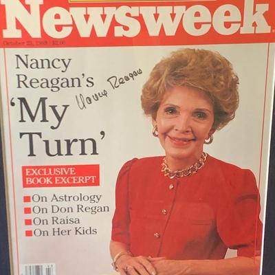 Nancy Reagan Signed Magazines