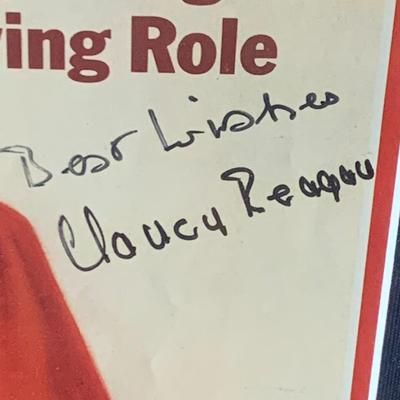 Nancy Reagan Signed Magazines