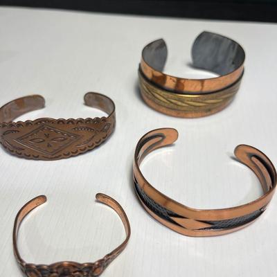 7- Lee Bennett sterling bracelet & Copper Bracelets