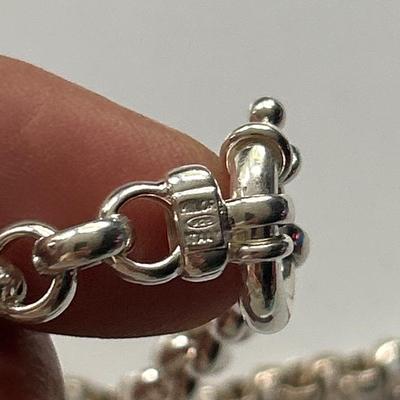 Sterling Silver Milor Necklace and Bracelet With Heat 2 Piece set - 81.5 grams