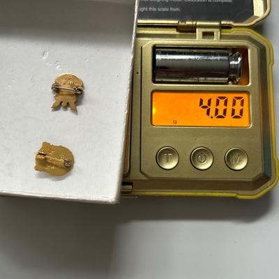 14k Gold Jewelry Lot 22.7 grams & 4 grams of 10k, Earings, Necklace, & Pins