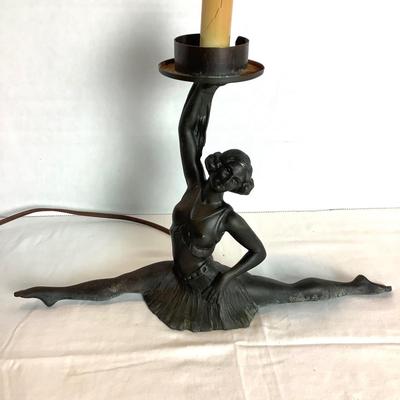 358 Reproduction Metal Art Deco Dancer Lamp
