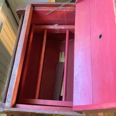 372 Antique American Country Pine Butter Churn