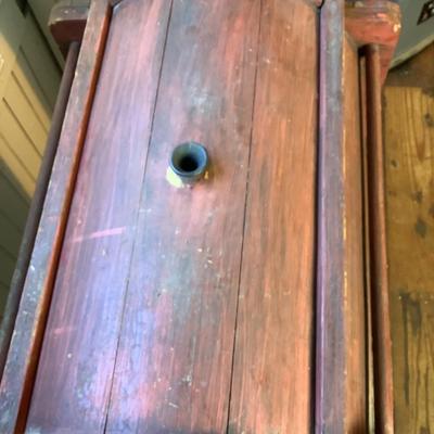 372 Antique American Country Pine Butter Churn