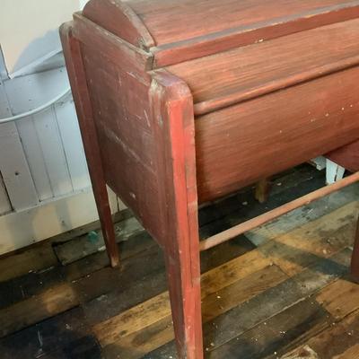 372 Antique American Country Pine Butter Churn