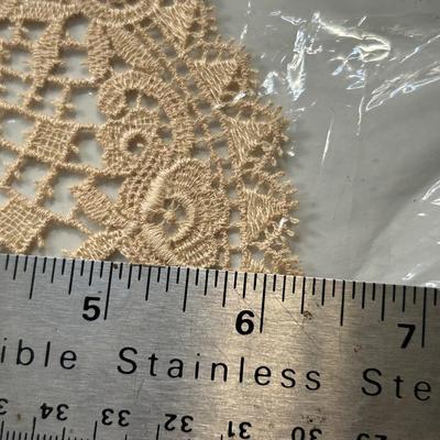 Antique Handmade Doily with Eiffel Tower image.