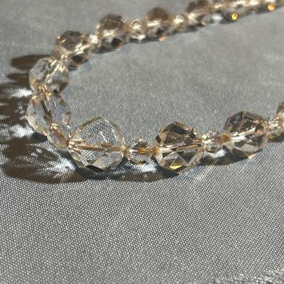 Sparkling Czech AB crystal twisted cube beaded necklace's Ladies evening wear superb quality eye-catching