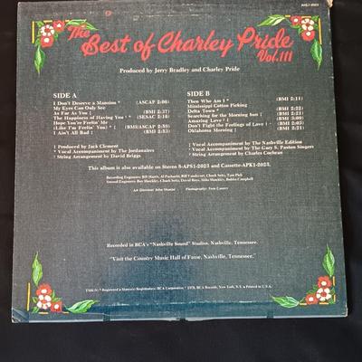 Charlie Pride Vinyl Albums LP Record - Vintage