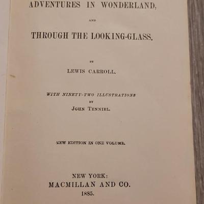 Lewis Carol, 1885, Alice's Adventures in Wonderland