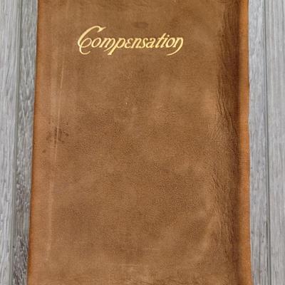 Antique Soft Leather Bound Ralph Waldo Emerson 'Compensation'