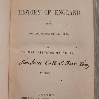 1856 'History of England' Vol 3 by Thomas Babington Macaulay