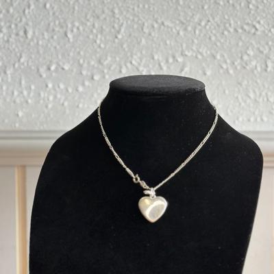 Sterling Silver heart pendant and necklace