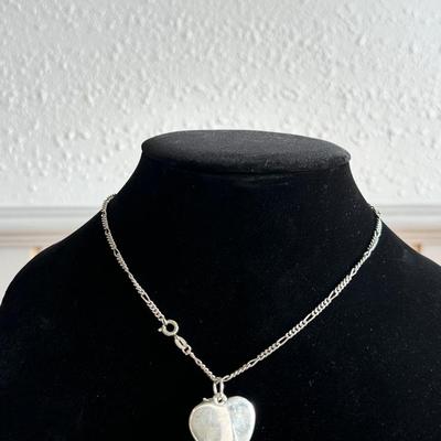 Sterling Silver heart pendant and necklace