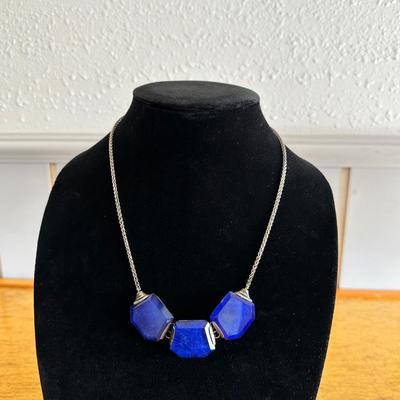 SILPADA 925 Sterling Silver Lapis Lazuli Blue Grotto Necklace