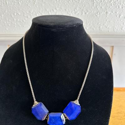 SILPADA 925 Sterling Silver Lapis Lazuli Blue Grotto Necklace
