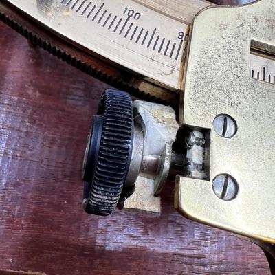 N298 Antique Brass Sextant by N.V. Observator - Rotterdam
