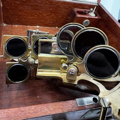 N298 Antique Brass Sextant by N.V. Observator - Rotterdam