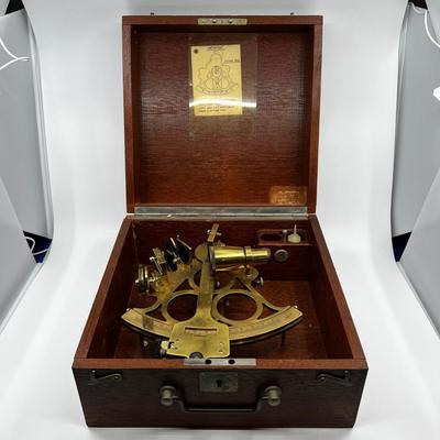 N298 Antique Brass Sextant by N.V. Observator - Rotterdam